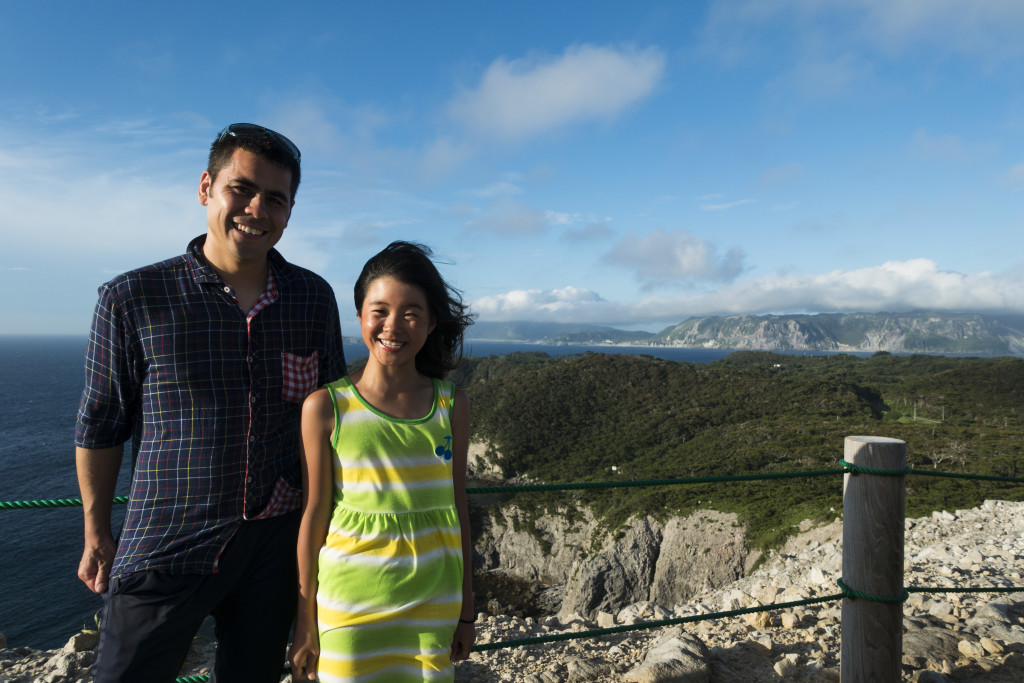 Viewpoint from Shikinejima  with Niijima behind us.