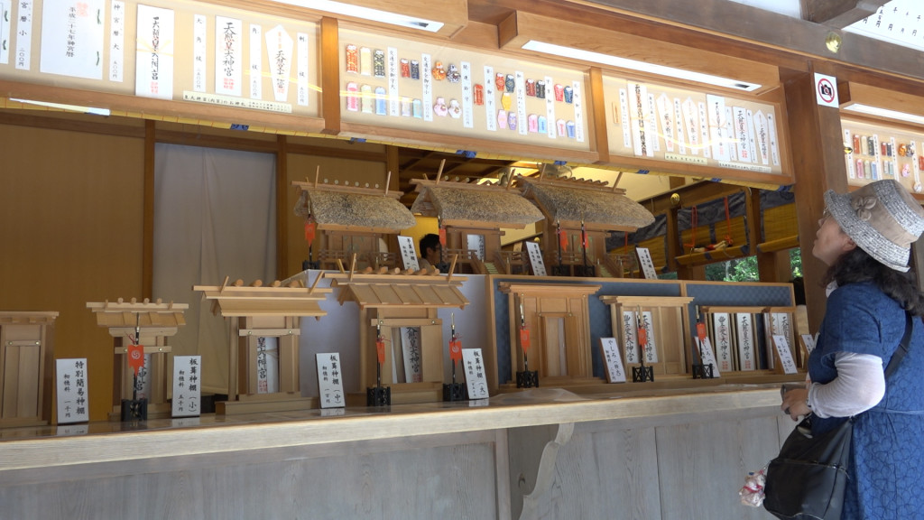 These are miniature versions of what you can see when you step through the Torii gate.